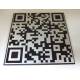 Naamplaat met eigen QR code Aluminium RVS look