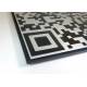 Naamplaat met eigen QR code Aluminium RVS look