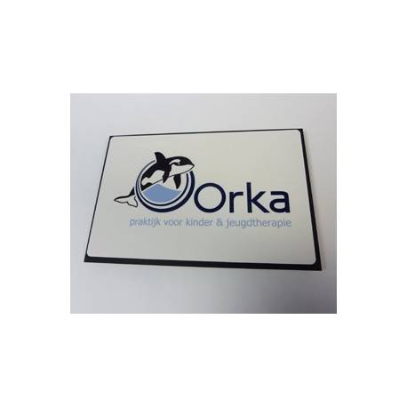 Naambordje bedrijf logo orka