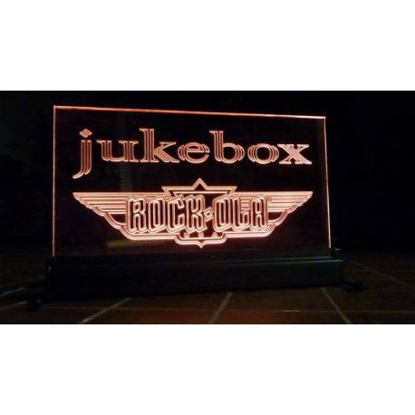 verlicht naambordje jukebox