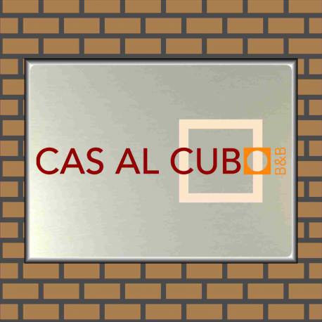 Bedrijfsnaambordje logo cas al cub