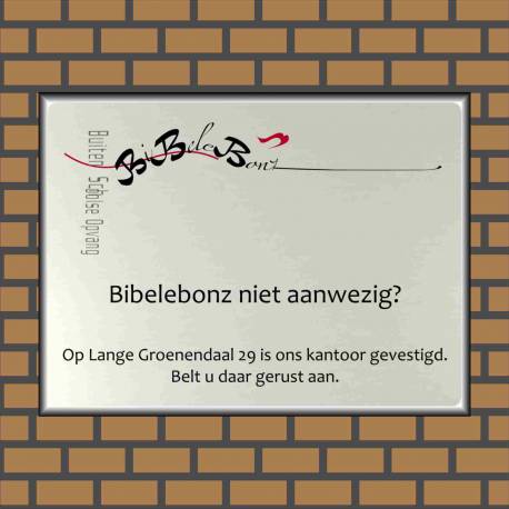 Naambord bedrijf eigen logo Buiten Schoolse Opvang