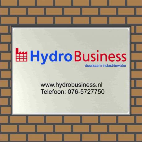 Naambord bedrijf eigen logo Hydro