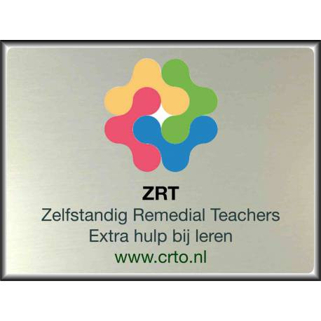 Naambord Eigen ontwerp Logo ZRT
