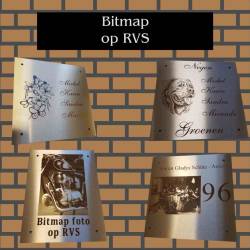Foto Bitmap op RVS