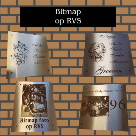 Foto Bitmap op RVS