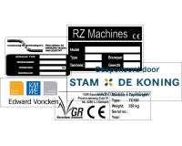 Type / Machineplaatjes